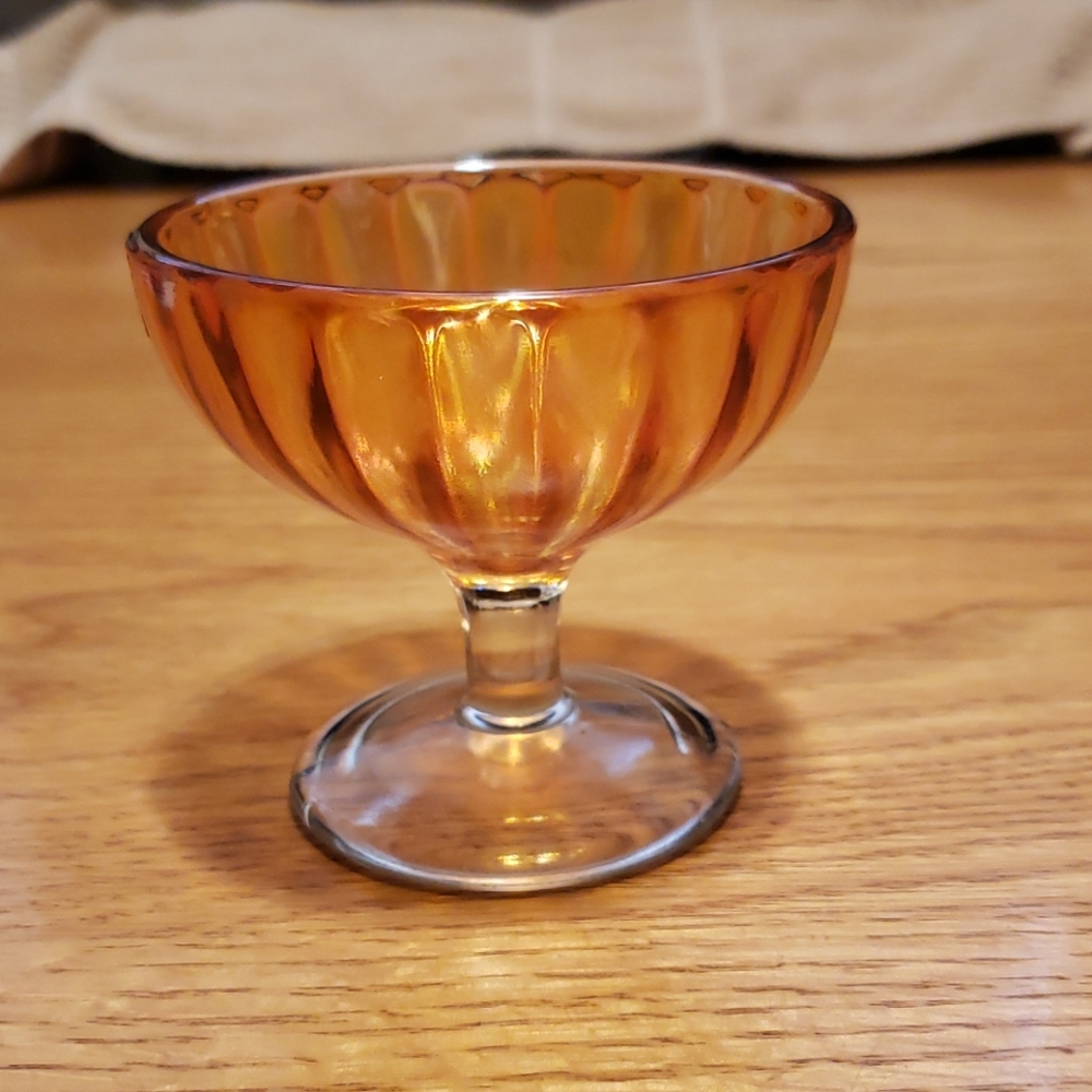 Orange dessert goblet